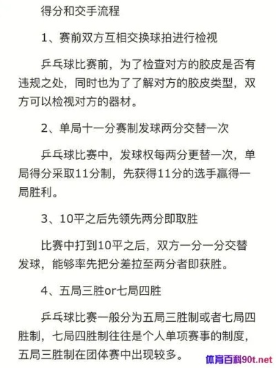 双打乒乓球规则详解，从入门到精通